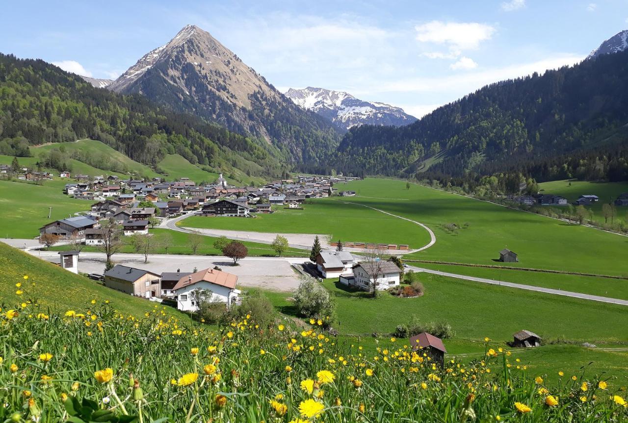 Fernblick Fruehstueckspension Schoppernau Buitenkant foto