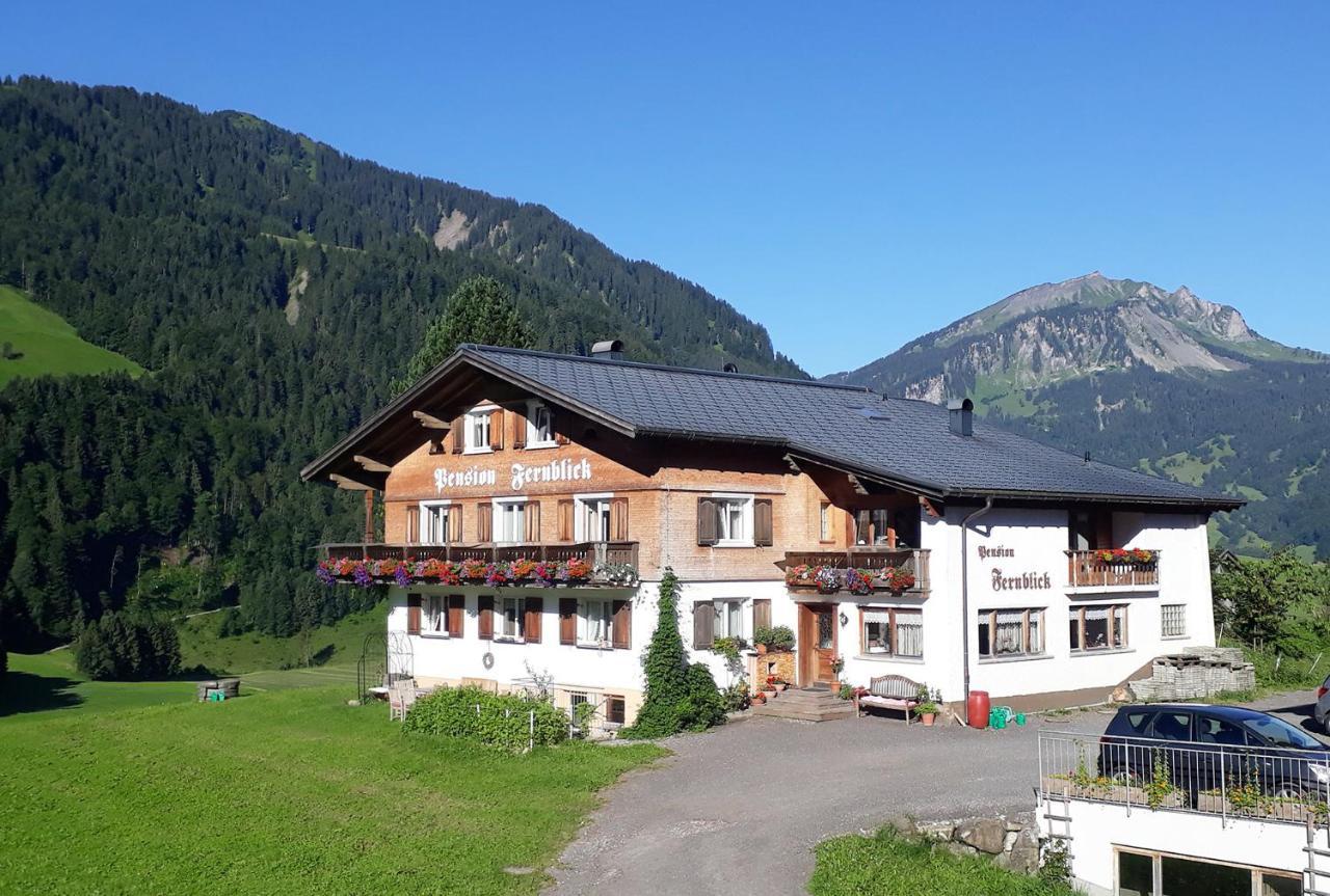 Fernblick Fruehstueckspension Schoppernau Buitenkant foto