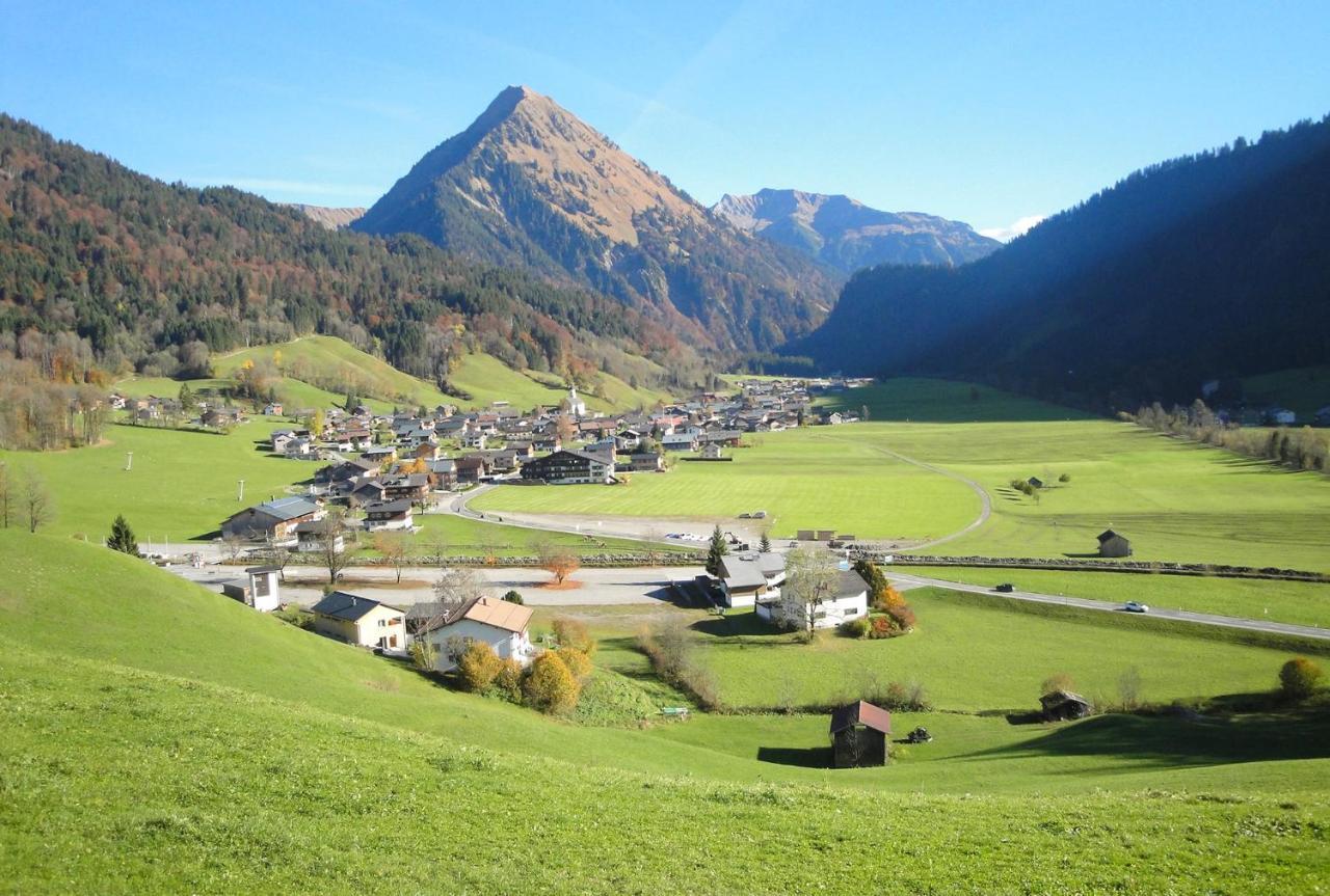 Fernblick Fruehstueckspension Schoppernau Buitenkant foto