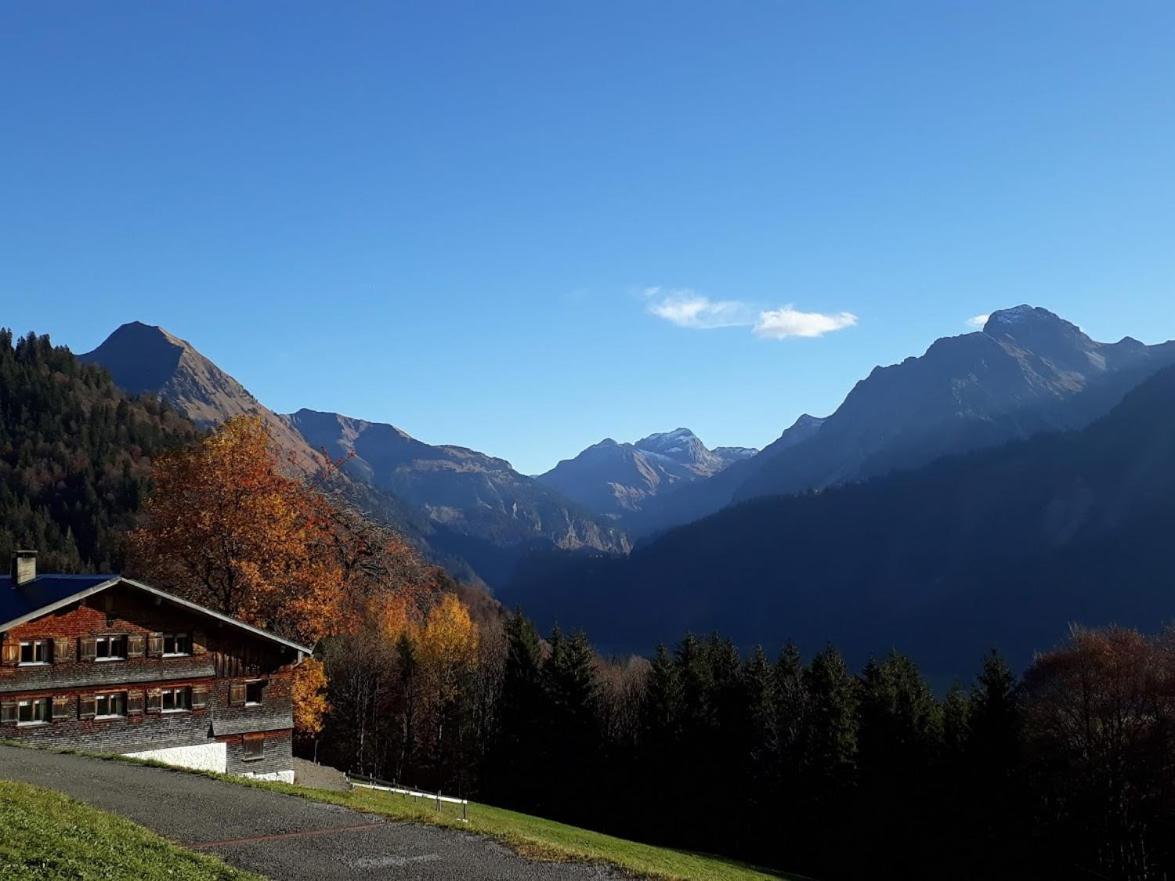 Fernblick Fruehstueckspension Schoppernau Buitenkant foto