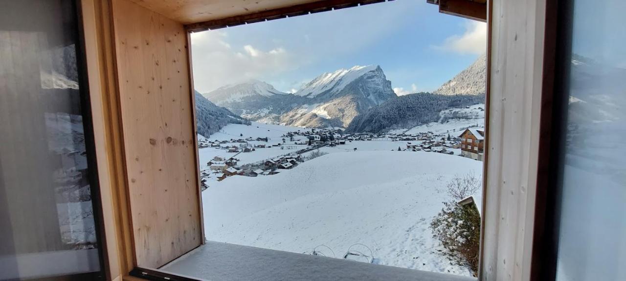 Fernblick Fruehstueckspension Schoppernau Buitenkant foto