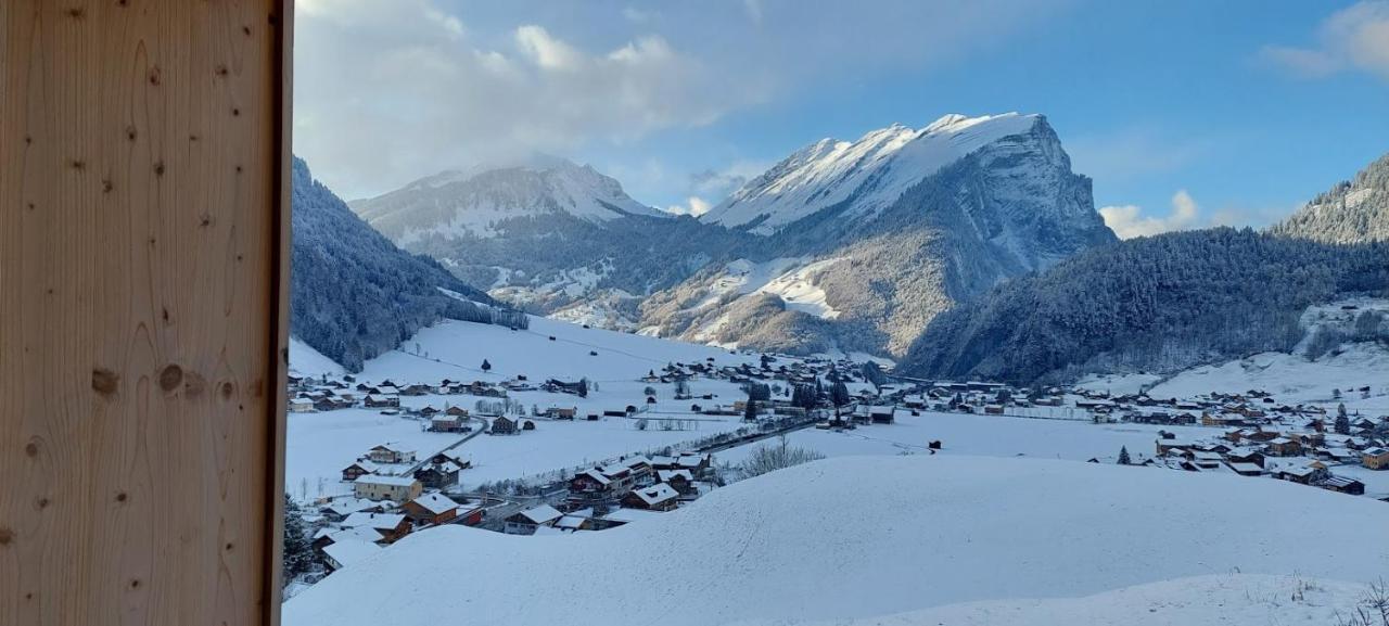 Fernblick Fruehstueckspension Schoppernau Buitenkant foto